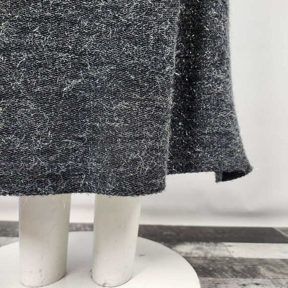 Vintage Holt Renfrew Wayne Clark Black Metallic Knit Long Sleeve Dress Size 6 - Picture 6 of 15